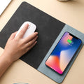 Executive Leather Desk Mat with 15W Fast Wireless